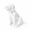 White Beagle Pet Urn