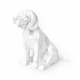 White Beagle Pet Urn