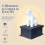 black vault white Schnauzer custom pet urn
