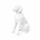 White Brittany Spaniel Pet Urn