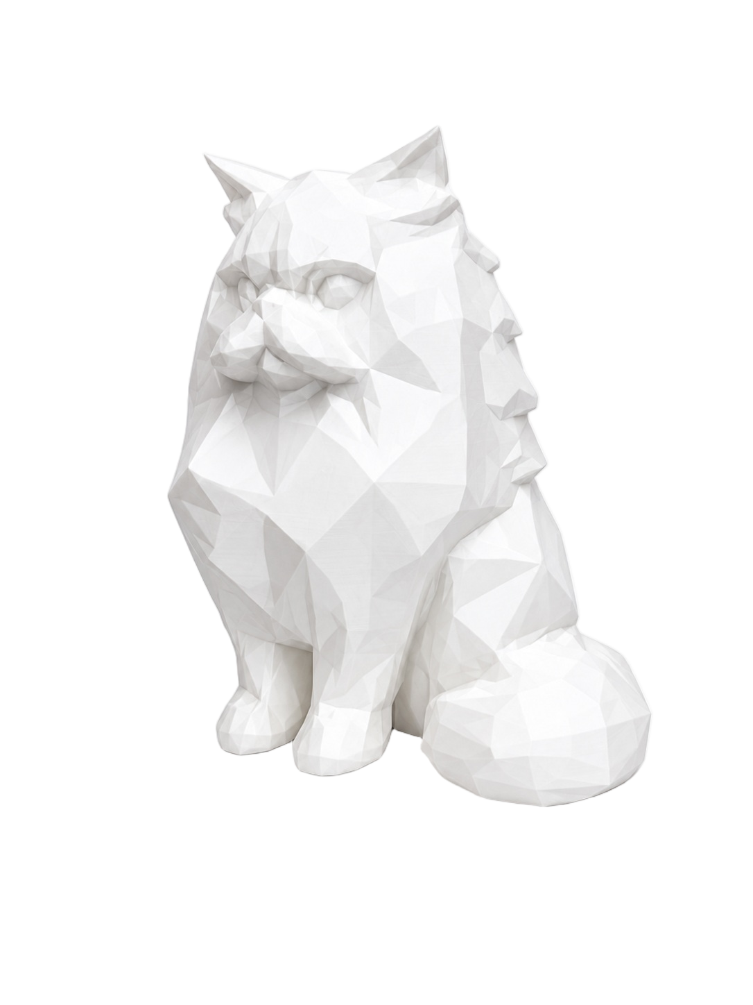 White Persian Cat Pet Capsule Urn