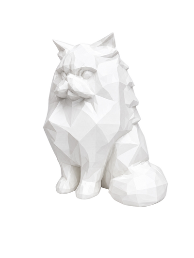 White Persian Cat Pet Capsule Urn