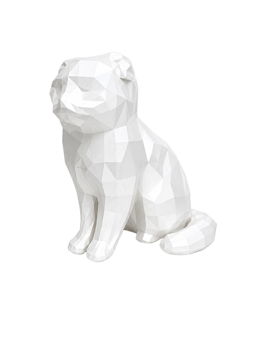 White Scottish Fold Cat Pet Capsule Urn