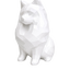 white Pomeranian pet memorial urn