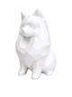 white Pomeranian pet memorial urn